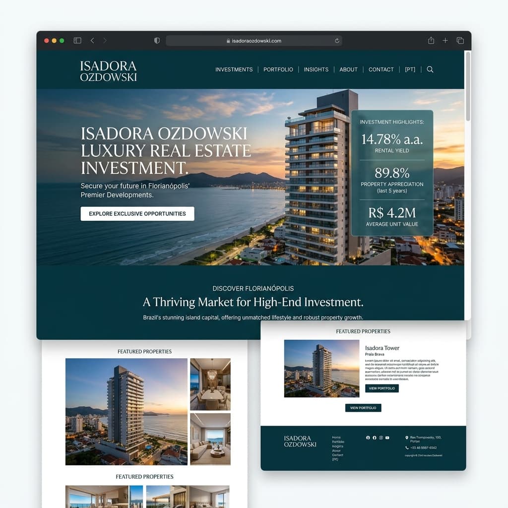 Isadora Ozdowski — landing page imobiliária